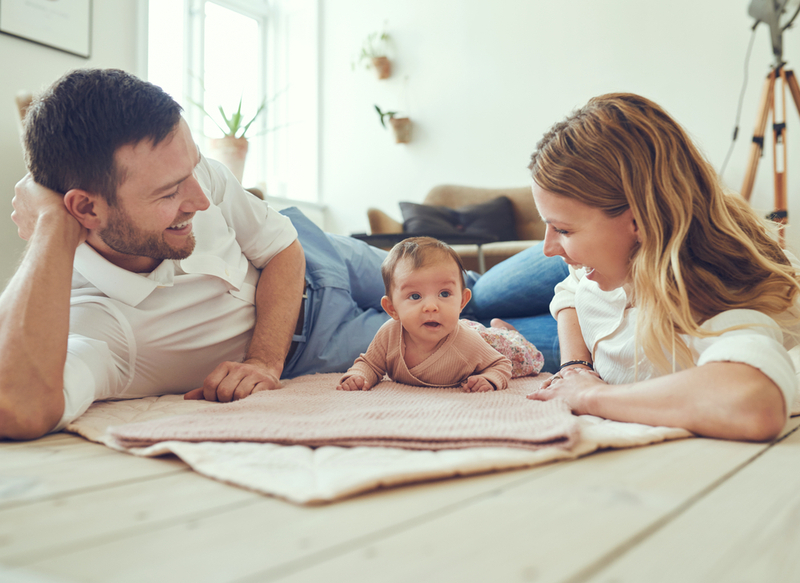 parents with baby