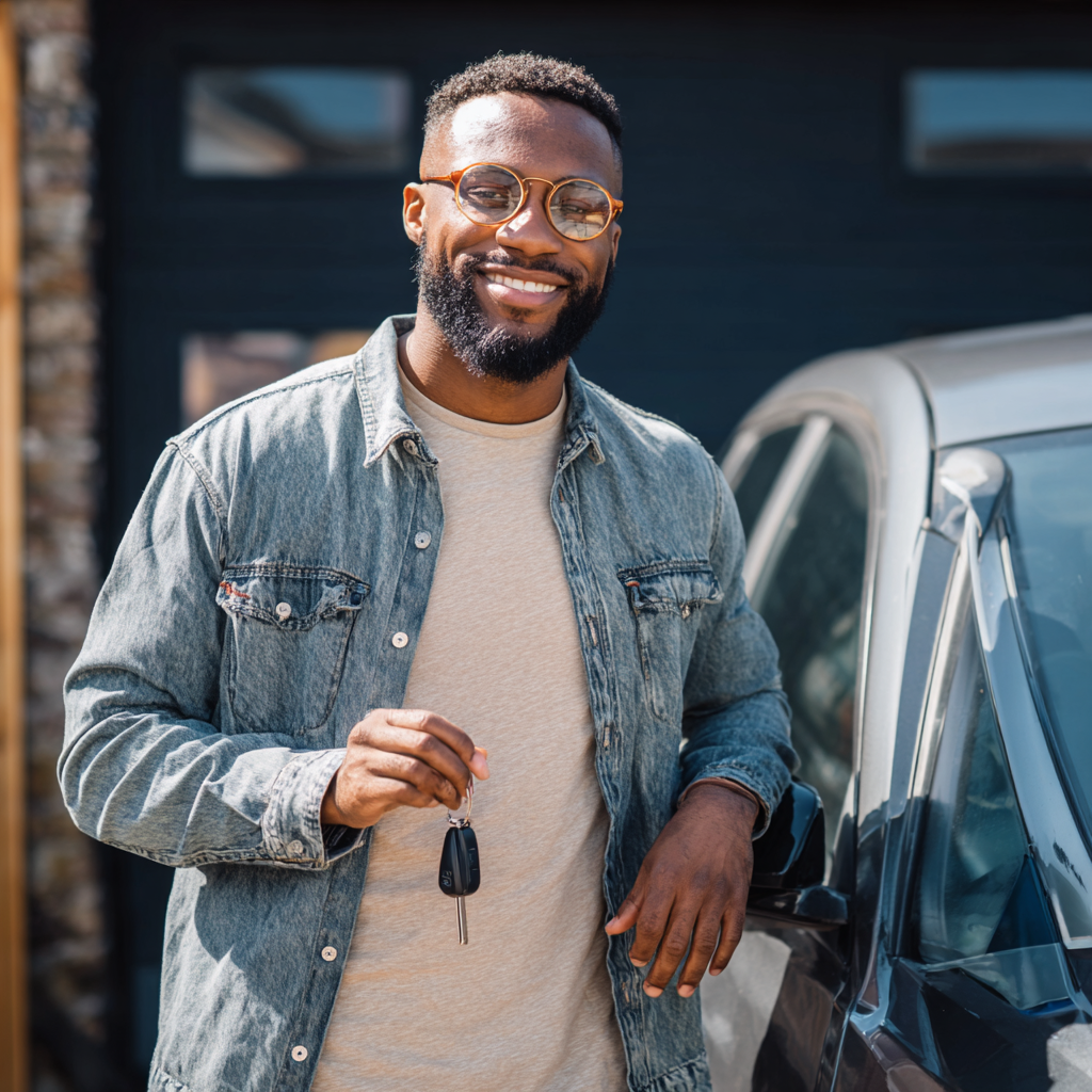 Man relieved after arranging a short term loan for car repairs