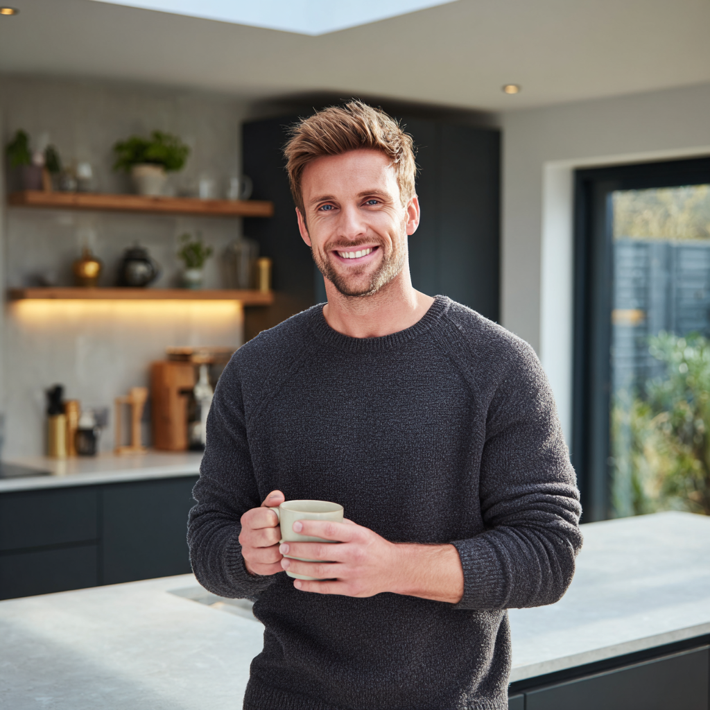 Person looking confident while managing their £700 loan repayments